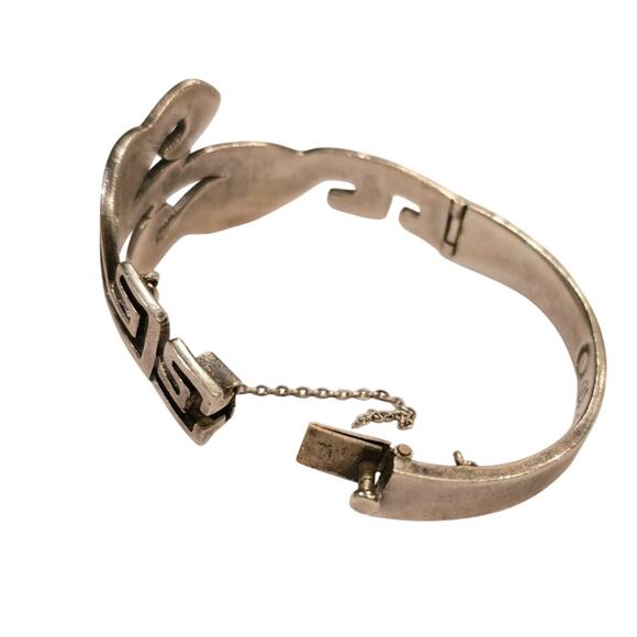 Vintage Miguel Melendez Taxco Double Serpent Bangle Bracelet - Picture 6 of 7